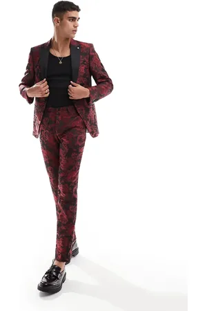 Twisted Tailor Ersat slim suit trousers in floral co-ord