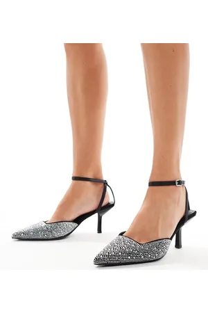Finding Friday Embellished low kitten heel in