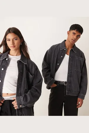 Calvin Klein Oversized denim jacket in washed - ASOS Exclusive