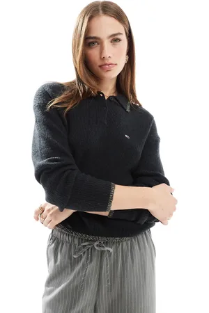 Tommy Hilfiger Polo jumper in with glitter details