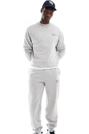COLLUSION Relaxed co-ordinate print skate joggers co-ord in marl
