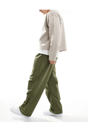Jordan Essential statement woven trousers in olive