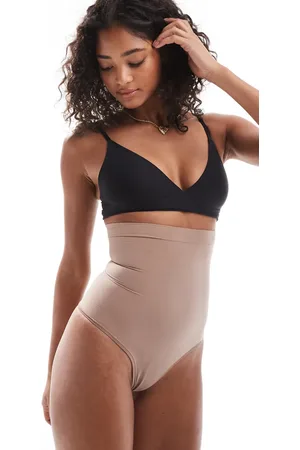 Spanx Everyday Seamless Shaping high-waisted thong in cafe au Lait