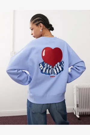 Obey Heart graphic sweatshirt in