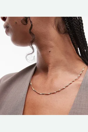 SEOL + GOLD 18ct vermeil snake twist chain necklace