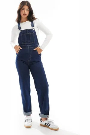 ASOS Denim dungaree in rinse wash