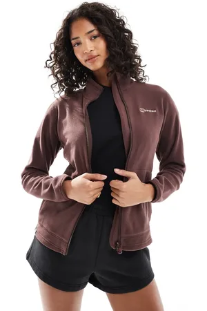 Berghaus Prism 2.0 micro full zip fleece in burgundy
