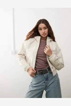 Dickies Cord hooded jacket in off