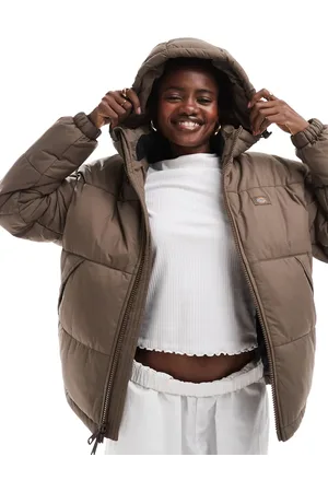 Dickies Alatna oversized hooded puffer coat in