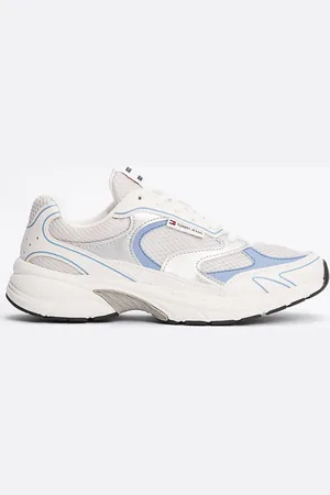Tommy Hilfiger Metallic contrast trainers in white