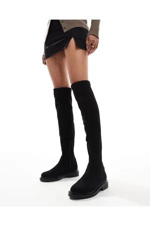 ASOS Kaylee smart flat over the knee boots in