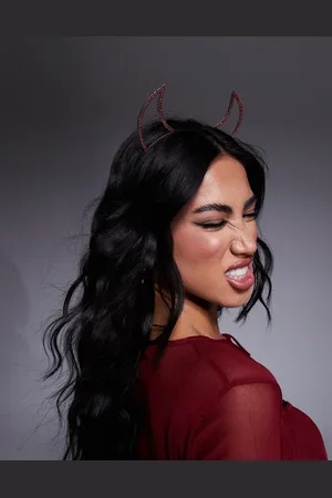 ASOS Headband with crystal devil horns