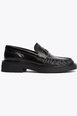 Tommy Hilfiger Leather chunky sole loafers in