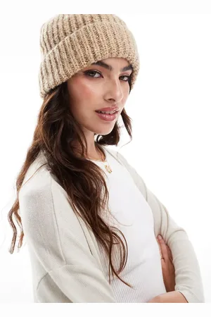 ASOS Chunky knit beanie in oatmeal