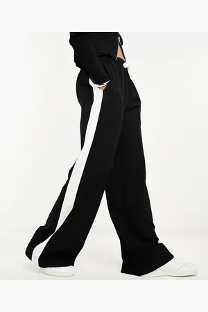 ASOS Pull on trousers with contrast panel in