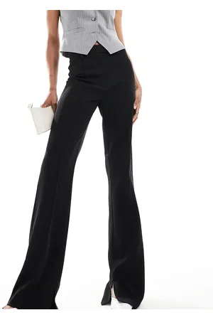 ASOS ASOS DESIGN Tall tailored slinky skinny flare trousers in