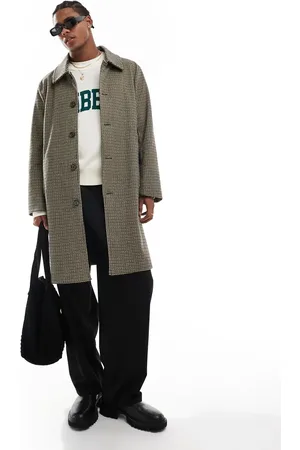 Cotton On Cotton On houndstooth check relaxed trench coat