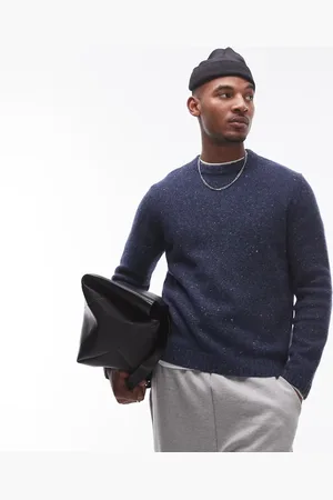 ARKET Relaxed fit wool blend textured sweater in