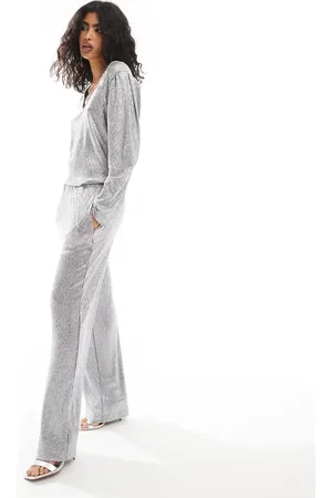 Object Wide leg trouser with elasticated waist co-ord in