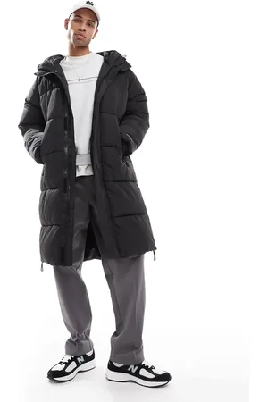 Bershka Longline puffer coat in