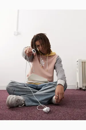 47 Brand LA Dodgers contrast hoodie in beige