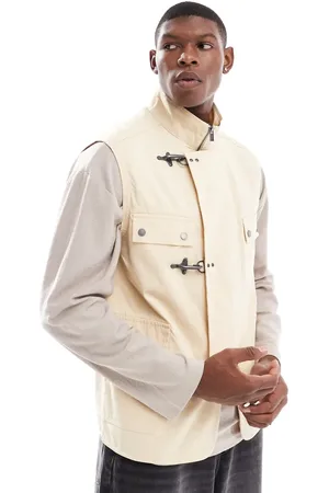 SCALPERS Icon Beech Vest In Cream