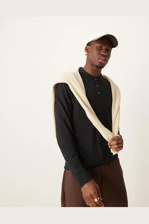 Abercrombie & Fitch Icon logo modern classic long sleeve polo in