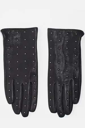 & OTHER STORIES Leather studded gloves in
