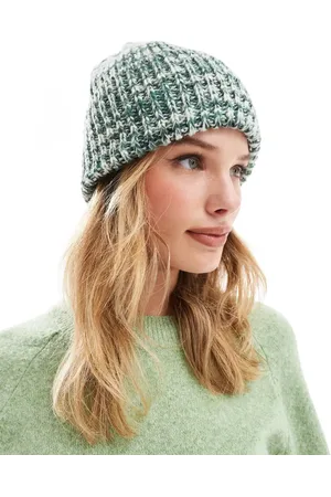 ASOS Chunky mix knit beanie in space dye