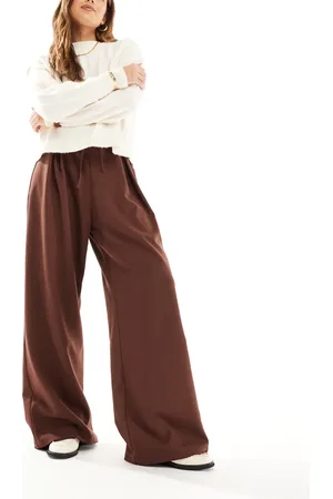 ASOS Ultra high waist tie detail wide leg trouser
