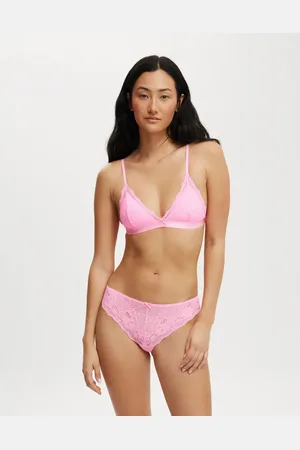 Cotton On Everyday lace triangle padded bralette in