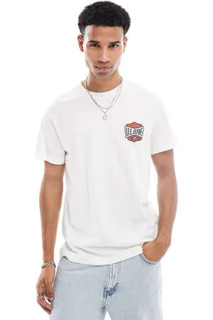 Lee Archive chest logo relaxed fit t-shirt in off