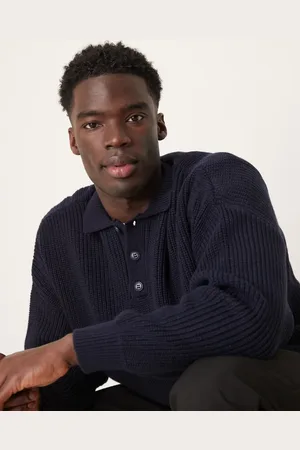 ASOS Oversized boxy fit ribbed knitted polo in