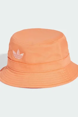 adidas Adicolor trefoil bucket hat in semi coral