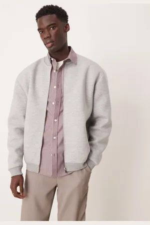 ASOS Oversized scuba bomber jacket in marl