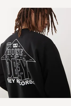 Obey House of records graphic sweatshirt in