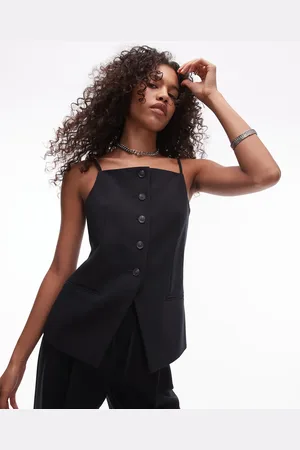 Topshop Square neck waistcoat in