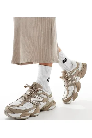 New Balance 9060 with ribbon laces in brown - Exclusive to ASOS