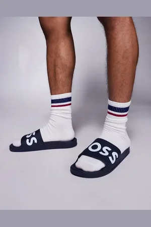 HUGO BOSS BOSS Aryeh sliders in avy