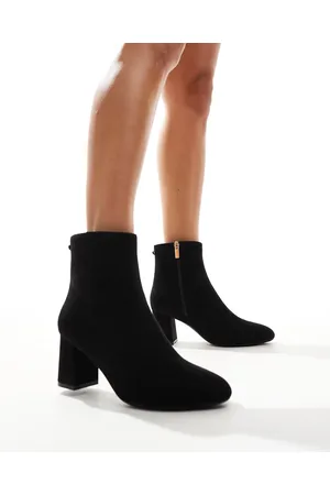 New Look Suedette block heel boot in