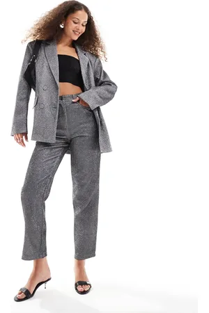 Amy Lynn Metallic Lupe trouser in co-ord