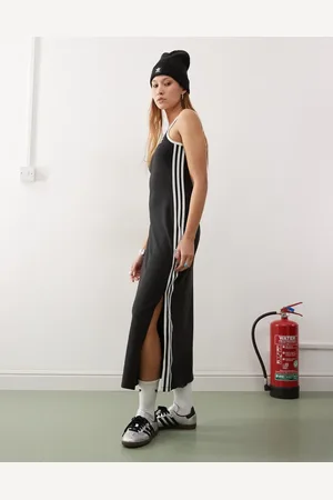 adidas Adicolor 3-Stripes Tank Maxi Dress in