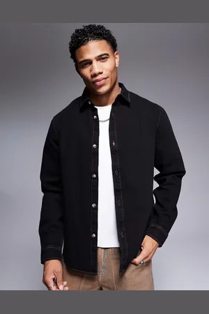 ASOS Denim overshirt in washed