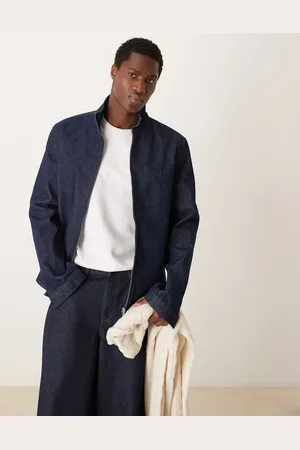 ASOS Harrington jacket in raw denim