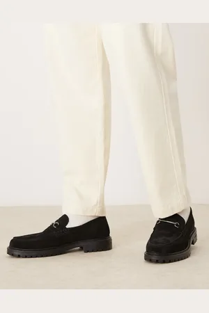 ASOS Chunky loafers in suede with snaffle