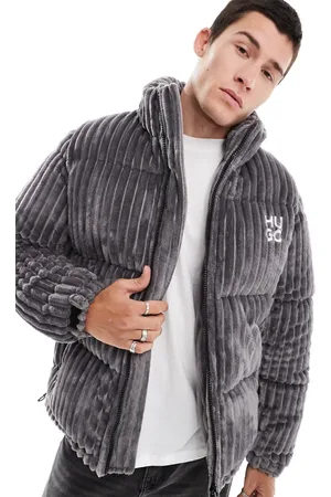 HUGO BOSS Biron puffer jacket in deep ridged cord