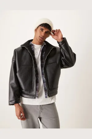 ASOS Extreme oversized boxy zip through jacket in