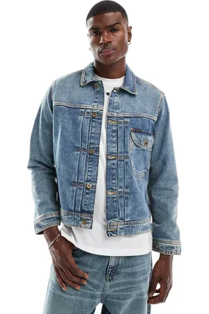 Lee Cowboy denim jacket relaxed fit in mid wash