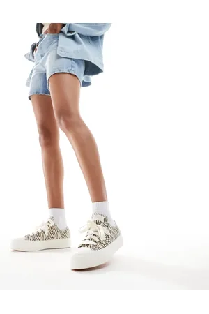 Converse Chuck Taylor All Star Ox Lift trainers in zebra print
