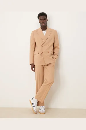 ASOS Straight leg suit trousers in camel